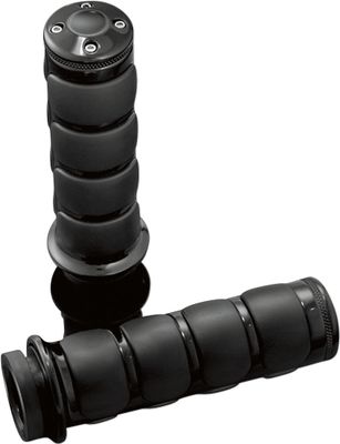 Handtag Kuryakyn ISO-Grips svart Honda 98-17, Suzuki 95-09