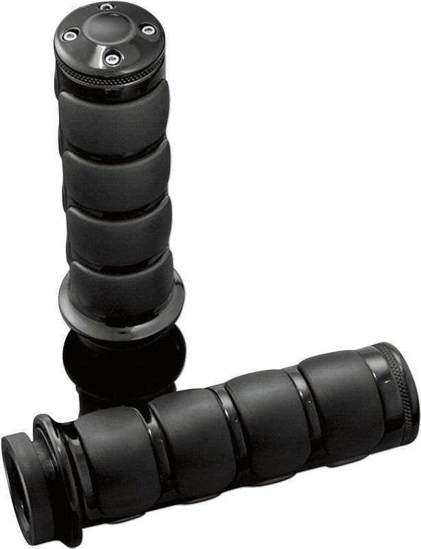 Handtag Kuryakyn ISO-Grips svart Honda 98-17, Suzuki 95-09