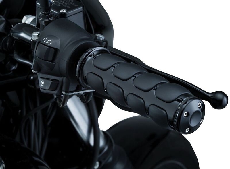 Handtag Kuryakyn ISO-Grips svart Honda 98-17, Suzuki 95-09