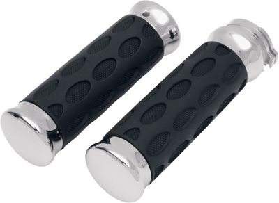 Handtag Drag Specialties Hotop gummi H-D 82-17 krom
