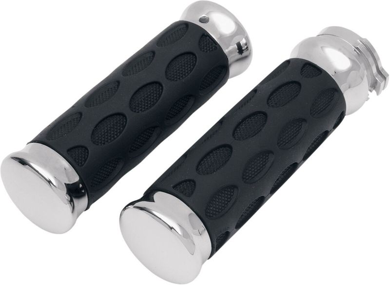 Handtag Drag Specialties Hotop gummi H-D 82-17 krom