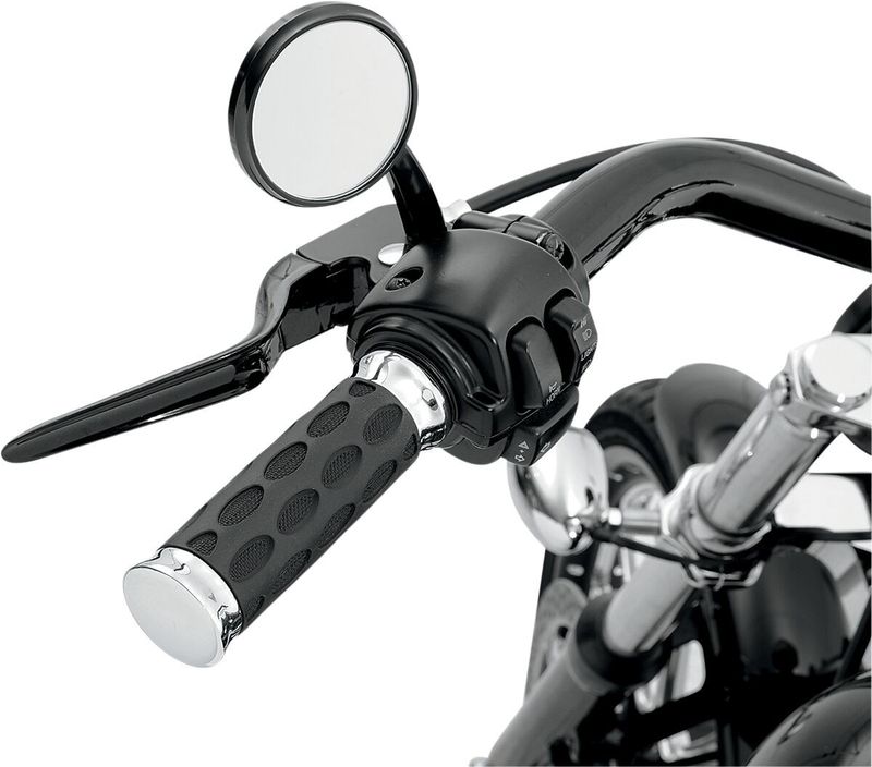 Handtag Drag Specialties Hotop gummi H-D 82-17 krom