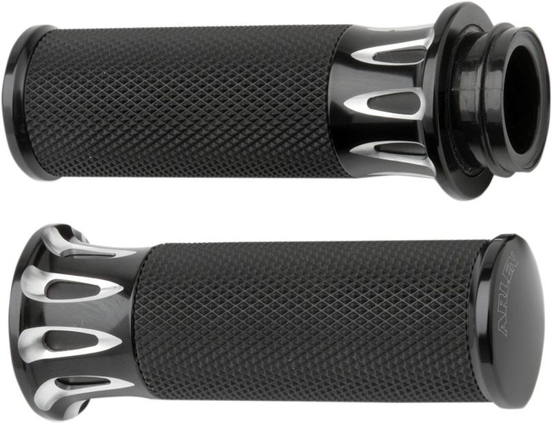 Handtag Arlen Ness Fusion Deep billet svart 08-25