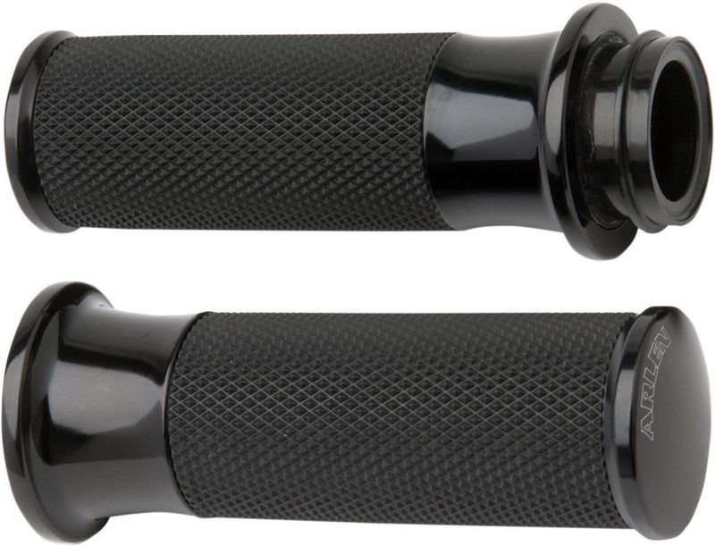 Handtag Arlen Ness Fusion billet slät 08-25 svart