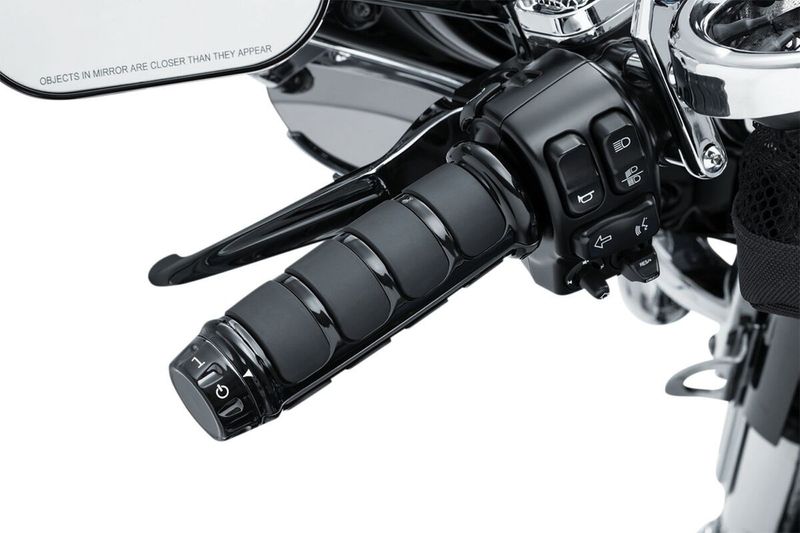 Handtag Kuryakyn Three-Piece ISO-Grips Softail 16-21, Touring 10-upp, Dyna 16-17 svart