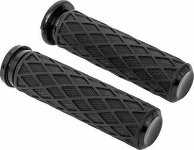 Handtag styre Arlen Ness diamond svart 74-22 (2-pack)