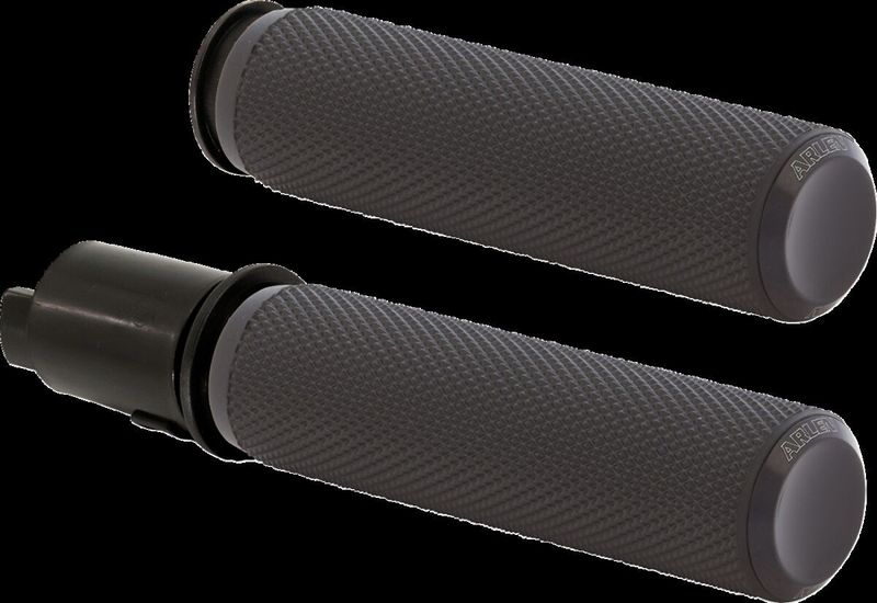Handtag Arlen Ness All räfflad svart Gen 2 Touring, 25-26 Softail