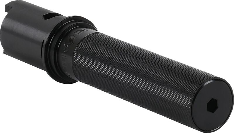 Gasrulle Thrashin Supply räfflad svart Touring 23-upp, Softail 24-upp