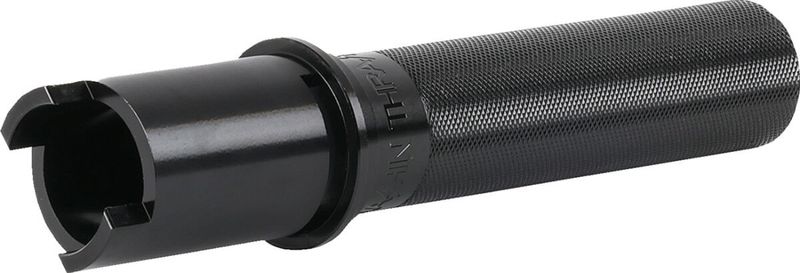 Gasrulle Thrashin Supply räfflad svart Touring 23-upp, Softail 24-upp