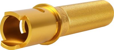 Gasrulle Thrashin Supply räfflad guld Touring 23-upp, Softail 24-upp