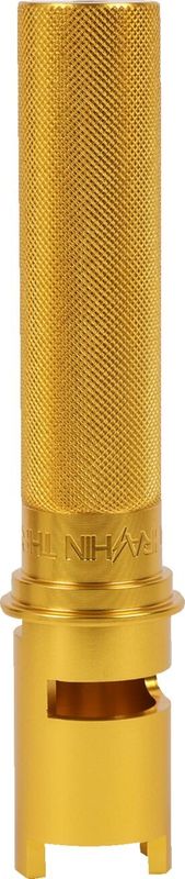 Gasrulle Thrashin Supply räfflad guld Touring 23-upp, Softail 24-upp