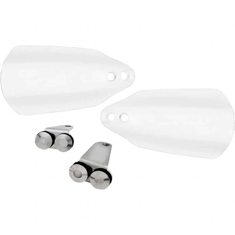 Handskydd Memphis Shades polerad klar Touring 08-24, Softail 22-24