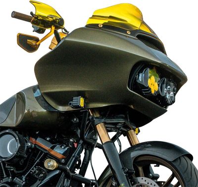 Handskydd Klock Werks gul Touring 23-upp