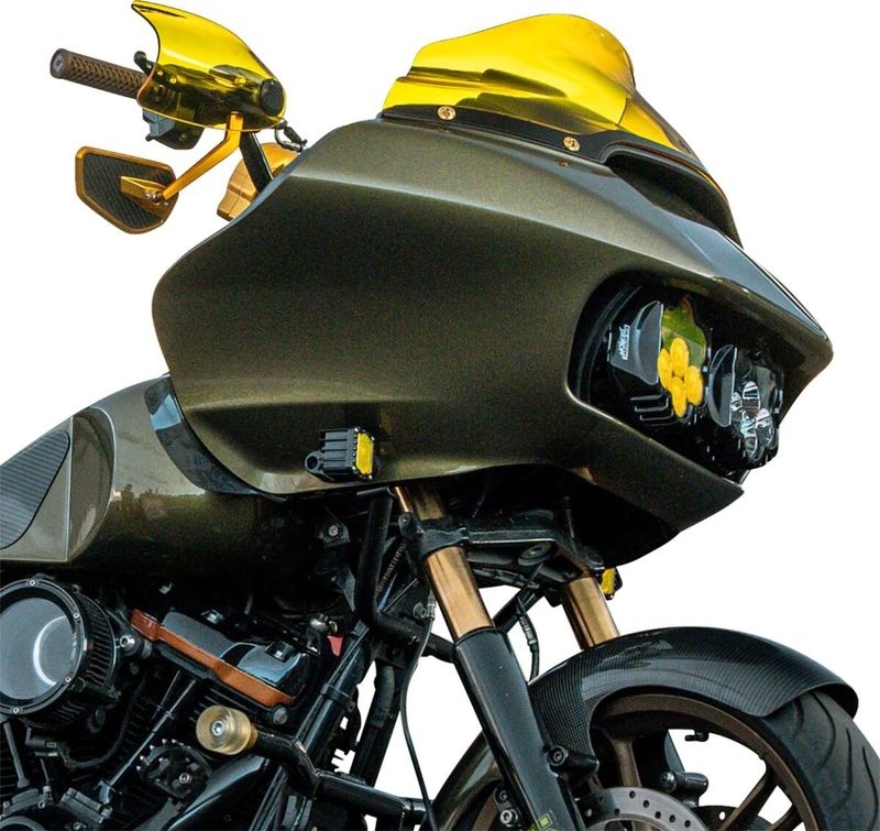 Handskydd Klock Werks gul Touring 23-upp