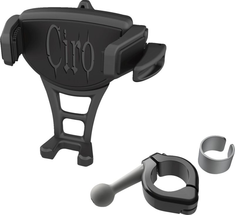 Mobilhållare Ciro Constrictor styrfäste 7/8"/1" svart