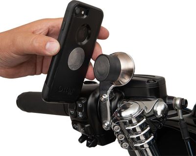 Fäste Klock Werks Device Harley krom vänster H-D 96-upp