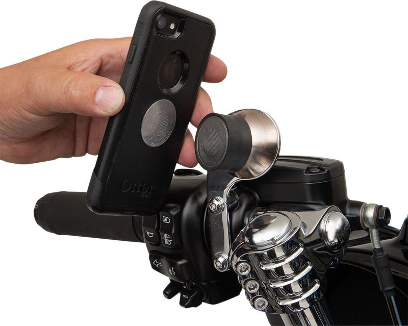 Fäste Klock Werks Device Harley krom vänster H-D 96-upp