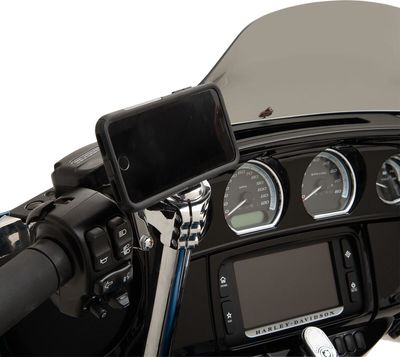 Fäste Klock Werks Device Harley krom vänster H-D 96-upp