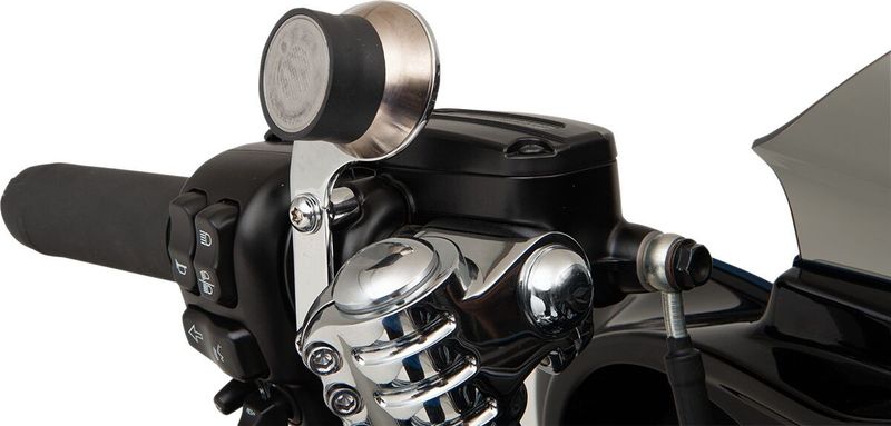 Fäste Klock Werks Device Harley krom vänster H-D 96-upp