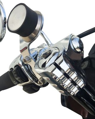 Fäste Klock Werks Device Harley krom vänster H-D 96-upp