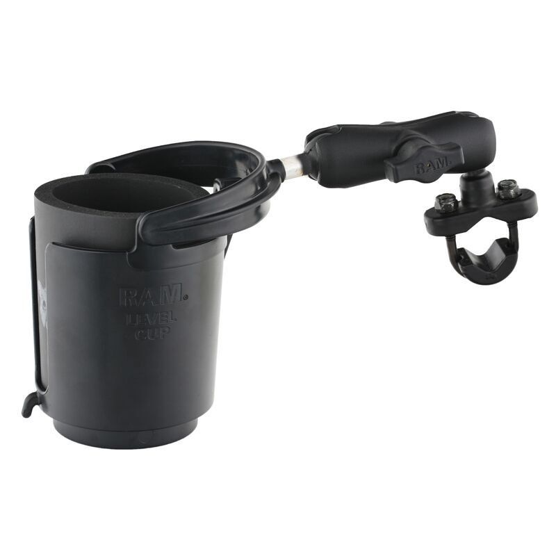 Mugghållare styre RAM Mounts Level Cup med U-bygel och kylfodral