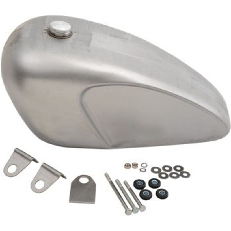 Drag Specialties Tank Gas Efi 3.8 Gallon Legacy Lynx Raw Gas Tank Lega