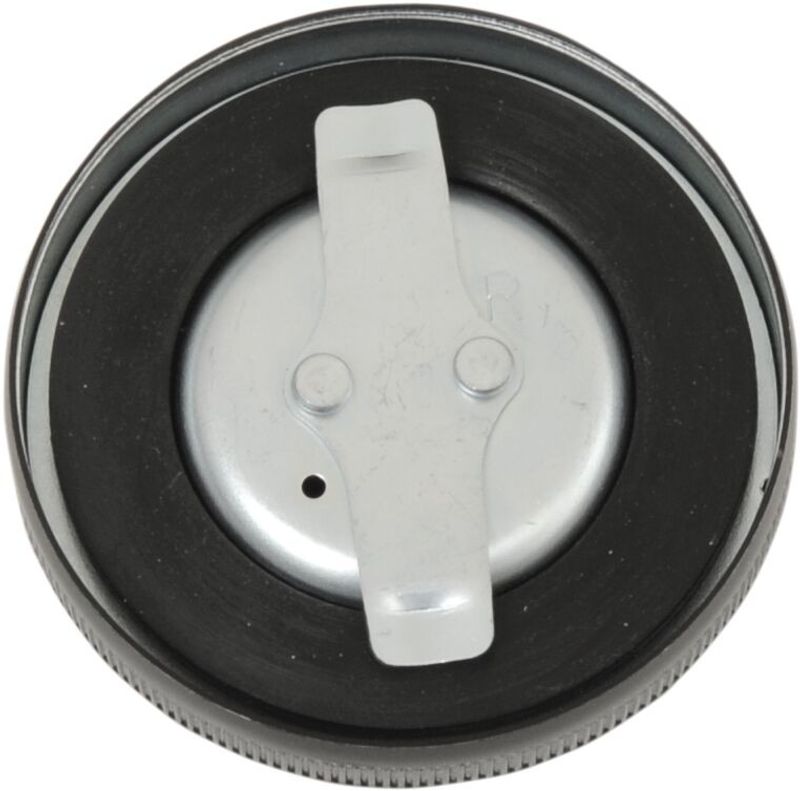 Tanklock Drag Specialties Original-Style Glossbk blank svart H-D 71-72