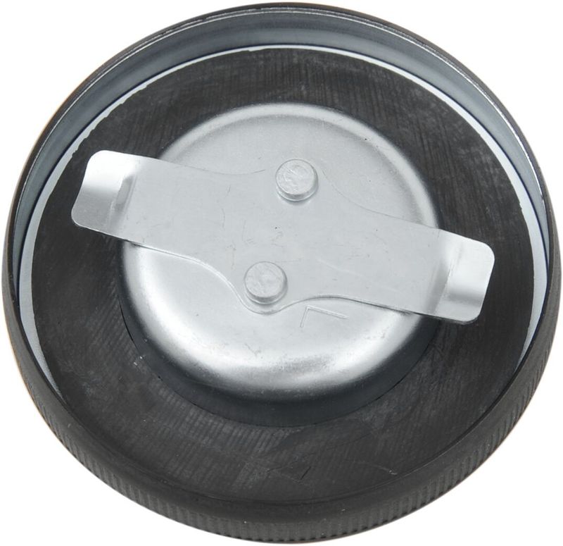 Tanklock Drag Specialties Original-Style Non-vented 65-72 matt svart H-D 71-72