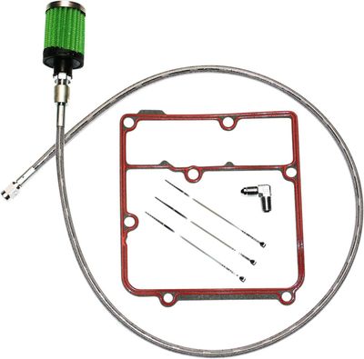 Vevhusventilationssats oljetank Feuling polerad Dyna 99-05