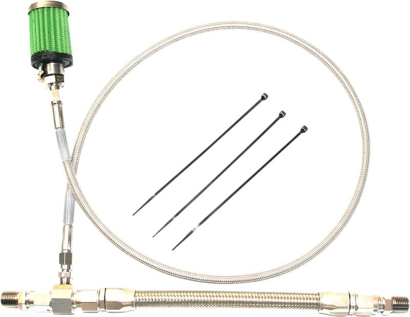 Vevhusventilationssats oljetank Feuling polerad FLT/Touring 02-06