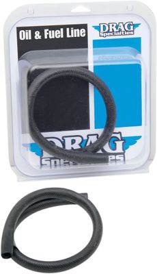 Oljeslang Drag Specialties 2 1/2 svart gummi