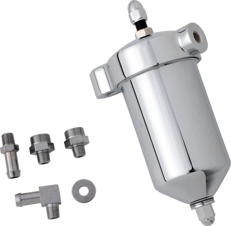 Oljefilter Drag Specialties 14-0007 krom FX 78-83, Touring 74-84