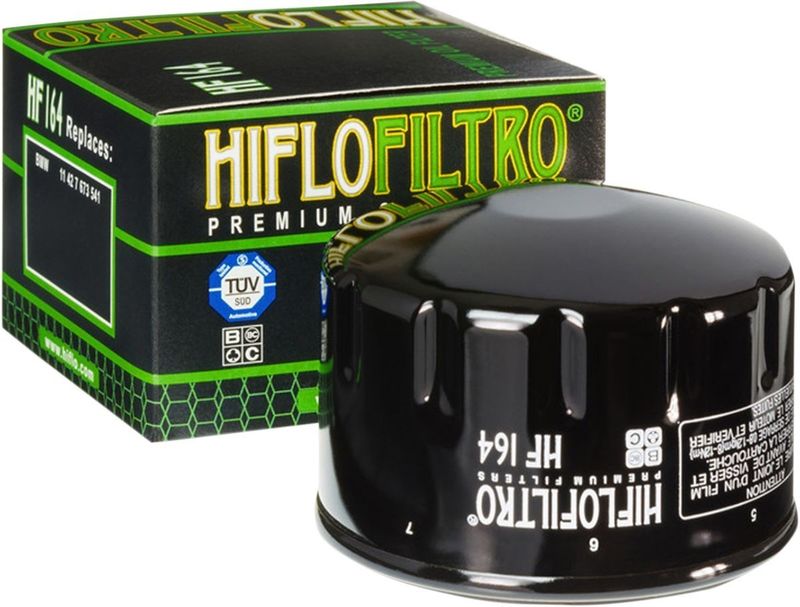 Oljefilter HiFlofiltro HF164 svart Bmw 04-24, Kymco 17