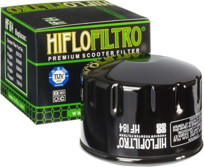 Oljefilter HiFlofiltro HF184 Hiflofiltr svart