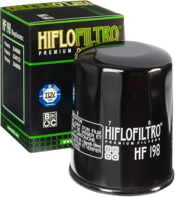 Oljefilter HiFlofiltro HF198 svart Polaris 03-23, Victory 02-17, Indian 19-24