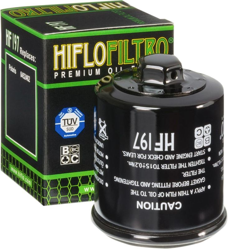 Oljefilter HiFlofiltro HF197 svart