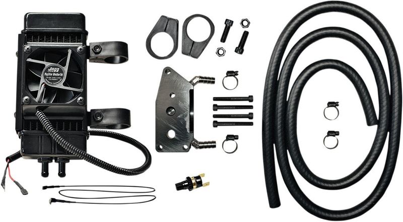 Oljekylare Jagg Oil Coolers Frame-Mount Fan-Assisted svart Yamaha 99-17