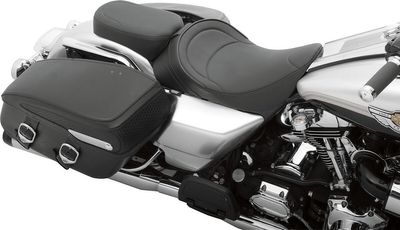 Solosadel Drag Specialties vinyl svart Touring 97-07
