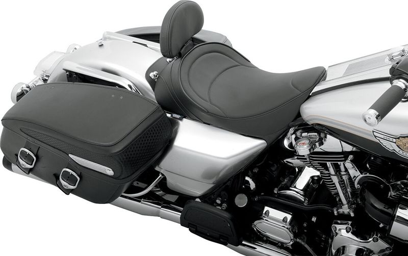 Solosadel Drag Specialties vinyl svart Touring 97-07