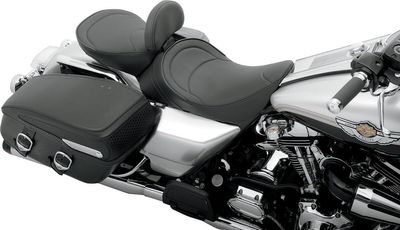 Solosadel Drag Specialties vinyl svart Touring 97-07