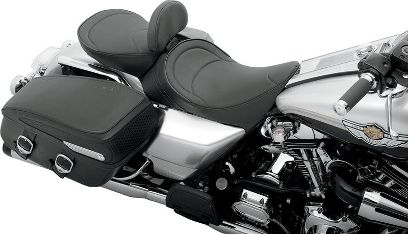 Solosadel Drag Specialties vinyl svart Touring 97-07