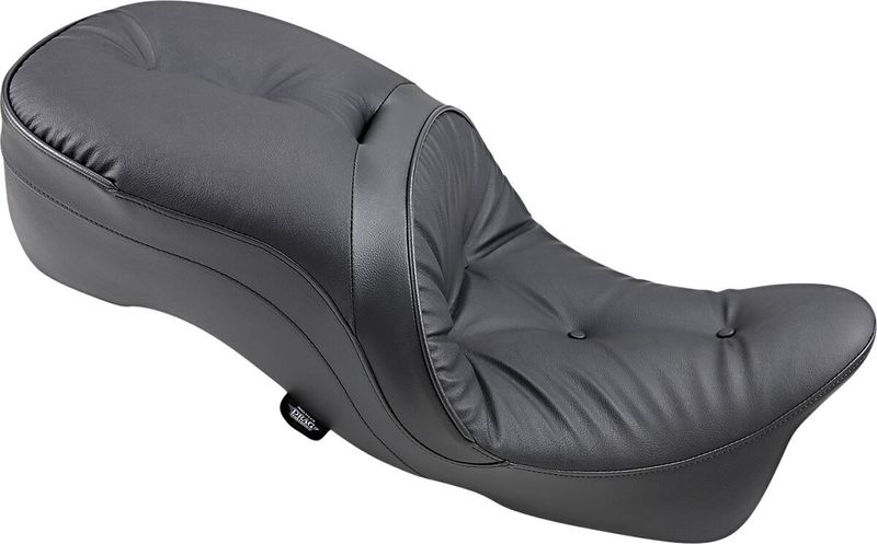 Touringsadel Drag Specialties 2 Pillow läder vinyl svart Touring 09-24, Trike 14-21