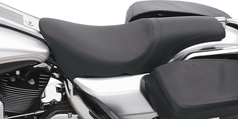 Sadel Drag Specialties Predator vinyl svart slät Touring 97-07