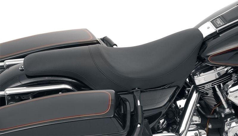 Sadel Drag Specialties Predator vinyl svart slät Touring 97-07