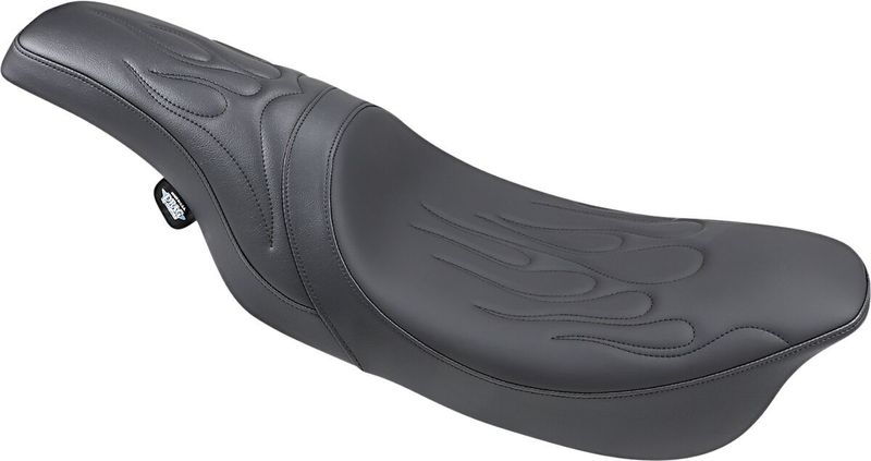 Sadel Drag Specialties Predator vinyl svart flame Touring 97-07