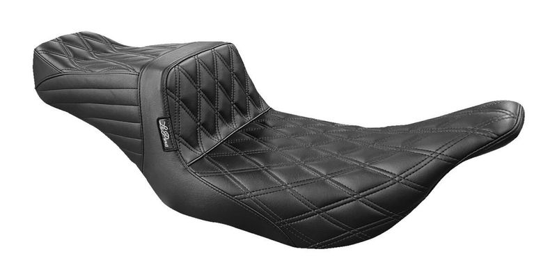 Sadel Le Pera TailWhip 2 dubbel diamond svart FLH FLT/Touring 96-07