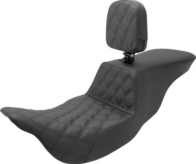 Sadel Saddlemen Step-Up Lattice Stitch förare Touring 08-24
