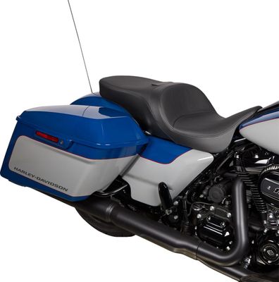 Touringsadel Drag Specialties Freedom slät vinyl Touring 09-24, Trike 14-21