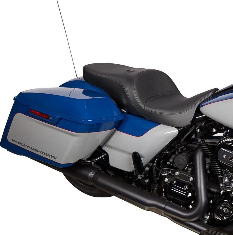 Touringsadel Drag Specialties Freedom slät vinyl Touring 09-24, Trike 14-21