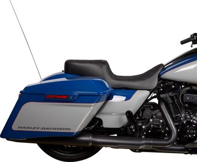 Sadel Drag Specialties Predator 2 vinyl diamond dubbel Touring 08-24, Trike 14-21 svart